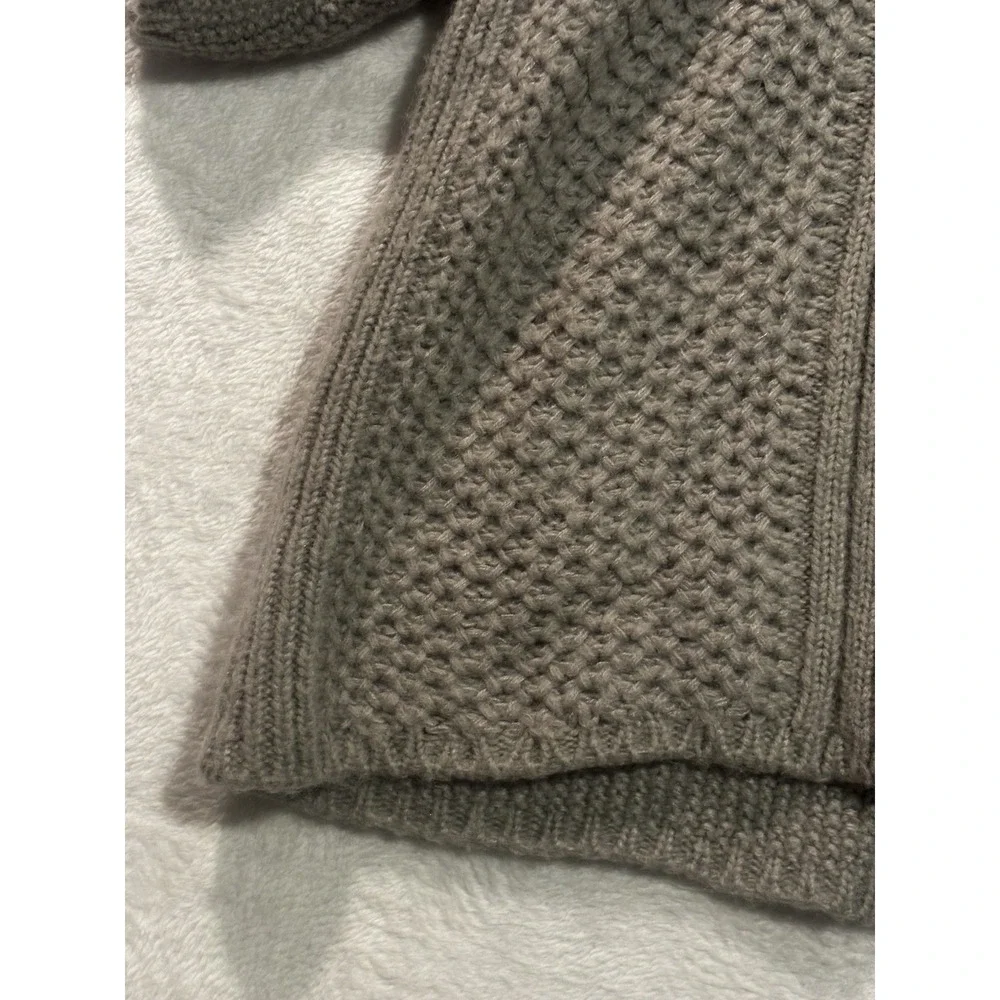 Chicos Womens Chunky Cardigan Sweater XL Gray‎ Wool Mohair Blend Size 3